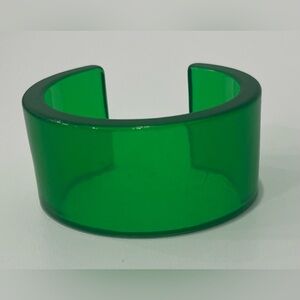 Green Acrylic Cuff Bracelet
